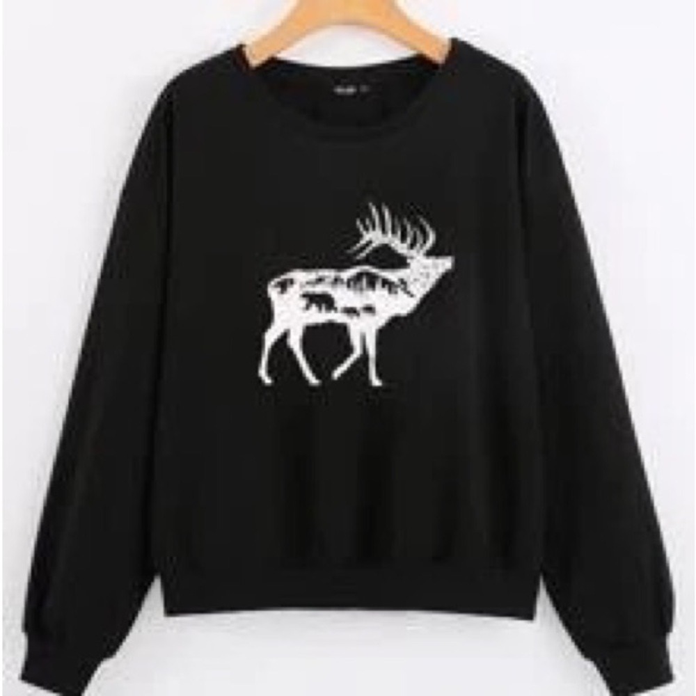 NEW Deer Nature Sweatshirt